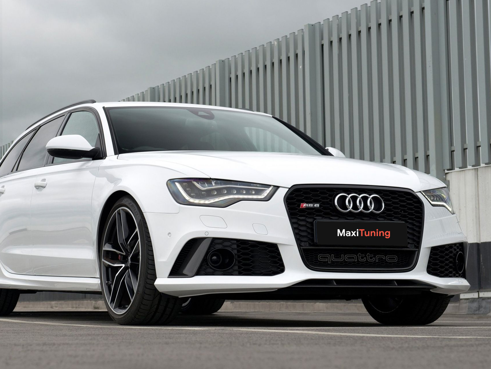 Audi A6 C7 2011-2015 Front Grill, Honeycomb Grill, RS6 Black Quattro Style